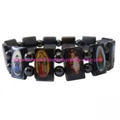 China magnetic religion bracelet with elastic supplier