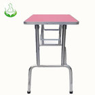 Stainless steel grooming table with wheels