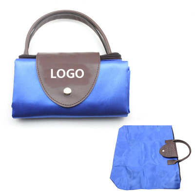 China Folding Shopping Supermarket Leather Bag Logo Customized Promotional Gifts supplier