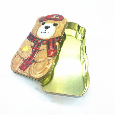 China Promotional Bear Candy Box Cake Tin Box Cheap Gifts Logo Customized supplier