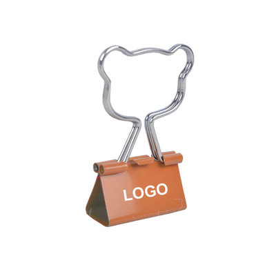 China Creative Cute Shaped Handle Long Tail Clip Metal Tickey Clip Logo Customized supplier