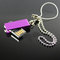 Promotional Metal Mini Turing USB Flash Drive Keychain Logo Customized supplier