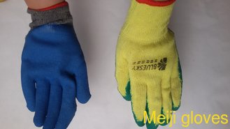 10 gauge latex coated glove latex dipped gloves