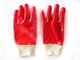 protective red PVC dipped glove acid alkali resistance gloves working gloves