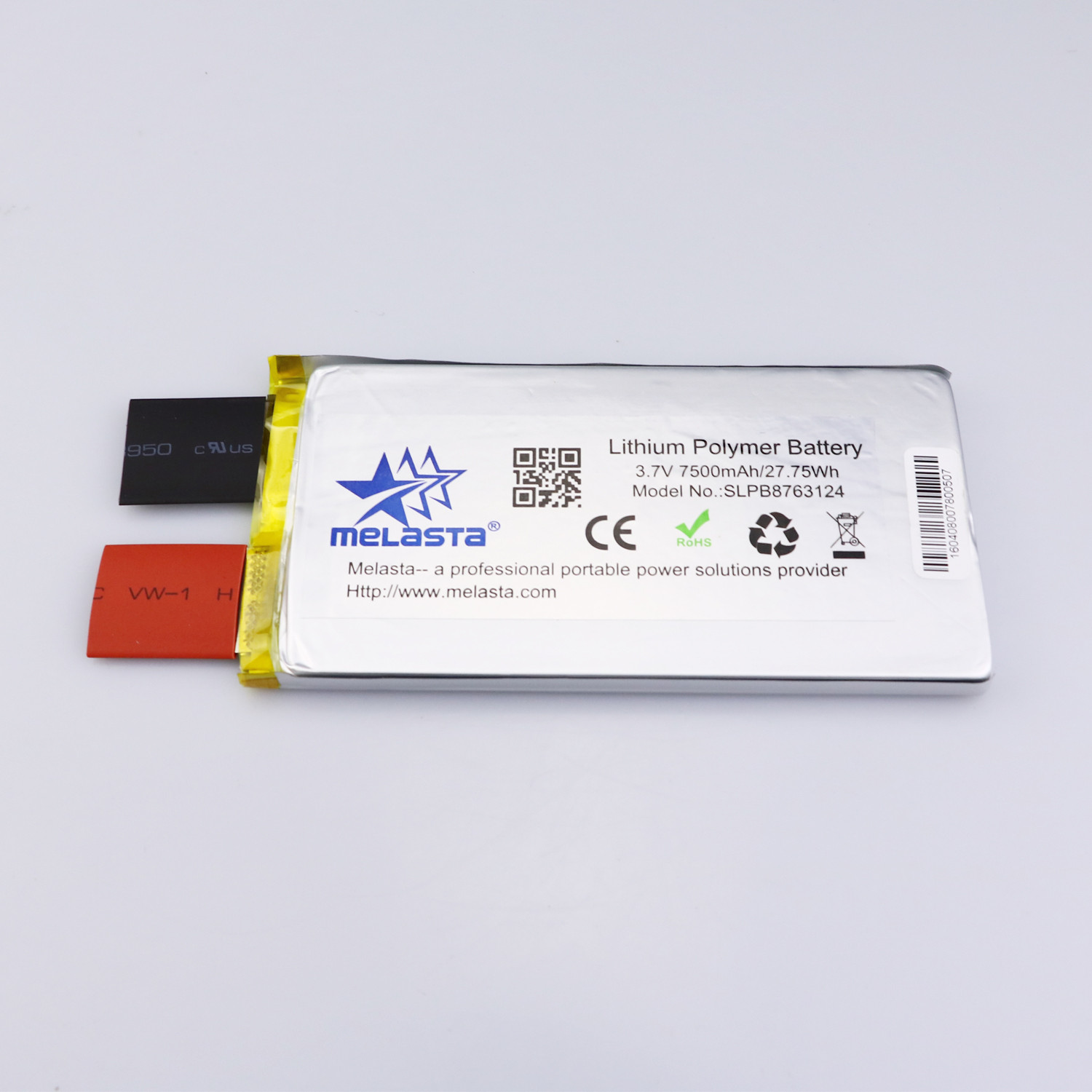 3.7V 7500mAh (27.75Wh) 15C super high capacity lithium ion polymer battery