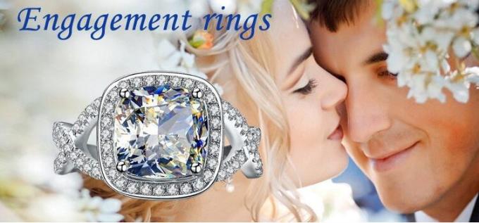 Custom Silver Diamond Fashion Rings Rose Gold Rings For Women