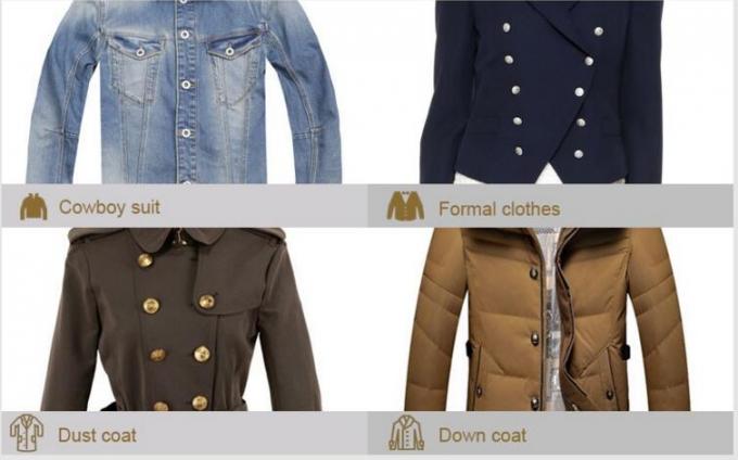 Metal Zinc Alloy Garment Accessories Jeans Button , Multi Colors custom clothing buttons