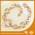 China Gold Personalised Metal Chain Bracelet Custom Engraved Bracelets distributor
