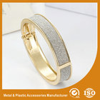 China Antique Charm Zinc Alloy Gold Plated Metal Bangles For Women Gift distributor