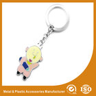 China Personalizable Pig Custom Metal Keychains Two Colors Plating distributor