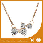China Jewelry Statement Collar Ruby Butterfly Necklace Round Diamond distributor