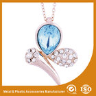 China Wedding Silver Necklace Designs Simple Diamond Necklace Zinc Alloy distributor