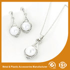 China 925 Sterling Silver Jewelry Set With Infinity Love Neckalce Rings And Earrings distributor