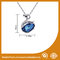 Blue Crystal Goose Rhinestone Chain Necklace , Fashion Jewelry Necklace supplier