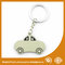 Car Shape Custom Metal Keychains Nickel Roller / Nickel Satin supplier