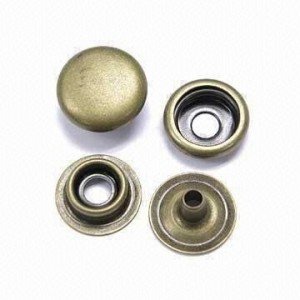 China Custom Dry Cleaning Pantone Color Bronze Snap Buttons Eco-Friendly supplier