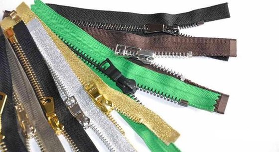 China Professional Decorative Metal Zipper / Decorative Zipper Pulls 5# closed-end supplier
