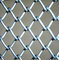 PE Dipped Coating Privacy Chain Link Fence Mesh 2'' With Rust Resistance