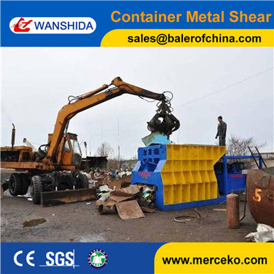 China Manufacture price Automatic horizontal Container Metal Shear with 1400mm blade length with CE and ISO9001 supplier
