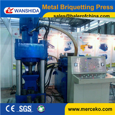 China PLC controll Metal Chips Briquetting Press machine to press metal chips from turning mill lathe into block supplier