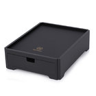 400*280*30mm black  rectangular acrylic room service tray