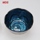 Stocked casual dinnerware plated blue discount glass bowl set