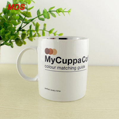 Factory wholesale advertising porcelain coffee mug with handle
