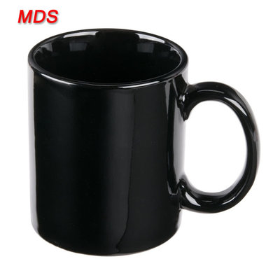 Tableware cheap price black porcelain mug factory