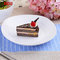 Customized shop name square ceramic soup salad plate for hotel