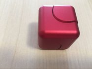 Anti-anxiety Cube Hand Spinner, New Style Cube High Speed Stress Reducer EDC Fidget Finger Spinner Toy-- Red