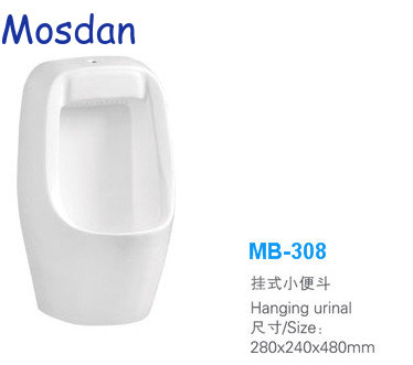 Simple design ceramic male urinal for hotel bathroom M308