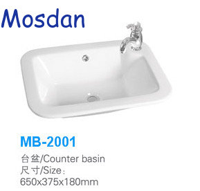 Sanitary Ware Basin Conner Sink Design Above Counter Basin MB-2001