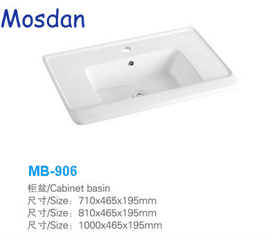 High quality cabinet basin, cabinet sink, ceramic basin MB-906