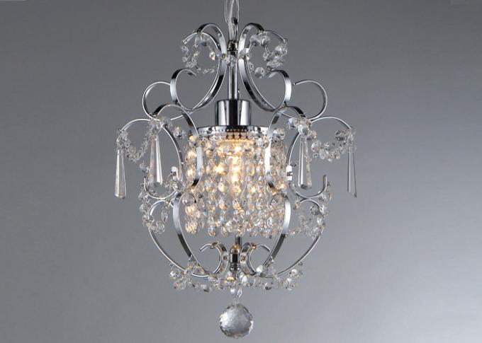 Chrome Crystal Dining Room Chandelier Energy Saving With E14