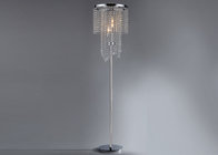 Crystal Bead Curtain Modern Floor Lamps For Reading / Show Window for sale