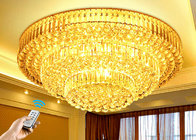 Polishing 3 Layers Modern K9 Crystal Ceiling Lamps For House Estates for sale