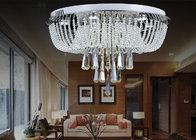 Best White Modern Luxury Crystal Ceiling Lights / Glass Ceiling Lighting Fixtures Chandeliers for sale