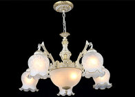 China Zinc Die Casting Retro / Modern Glass Chandeliers , European Baroco Style Pendant Lamp distributor