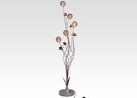 China Brown Aluminum Ikebana Decorative Floor Lamps / Flower Contemporary Floor Light distributor