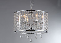 China Chrome Indoor 6 - Light Luxury Crystal Chandelier For Housing Estates distributor