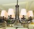 cheap Living Room Contemporary White Wrought Iron Chandelier 8 Bulbs Custom