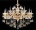 cheap White Glaze and Jade Contemporary Crystal Chandeliers 15 Lights
