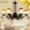 Villa / Hotel Lobby LED Wrought Iron Ceiling Lights with Shade 50cm Height supplier