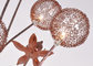 Brown Aluminum Ikebana Decorative Floor Lamps / Flower Contemporary Floor Light supplier