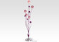 Purple Aluminum Ikebana Decorative Floor Lamps , Home Decoration Flower Lamp supplier