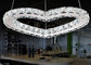 Home Decoration Custom Crystal Ring Chandelier 20W LED 7500K - 8000K supplier
