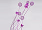 Purple Living Room Decorative Floor Lamps Elegant flower Style 100 Watt 1.6m supplier