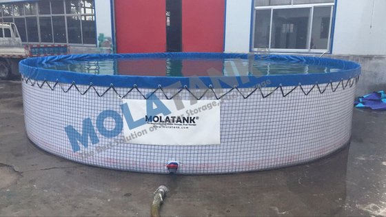China Reinforced PVC Tarpaulin Portable Plastic Fish Tank supplier