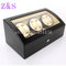 6+7 wooden watch winder with high gloss piano paint,automatic watch winder box watch case storage display watch box