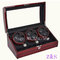 6+7 automatic wooden watch winder storage boxes for watch show and display red n black color